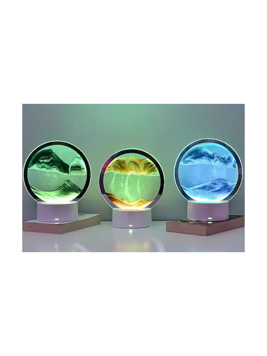 Keskor Διακοσμητικό Φωτιστικό 3d Illusion LED RGB 3D Illusion 16x16x19εκ.