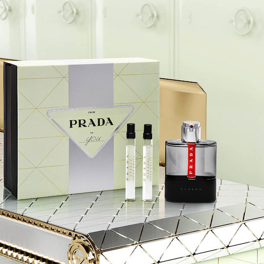 Prada Luna Rossa Carbon Ανδρικό Σετ με Eau de Toilette