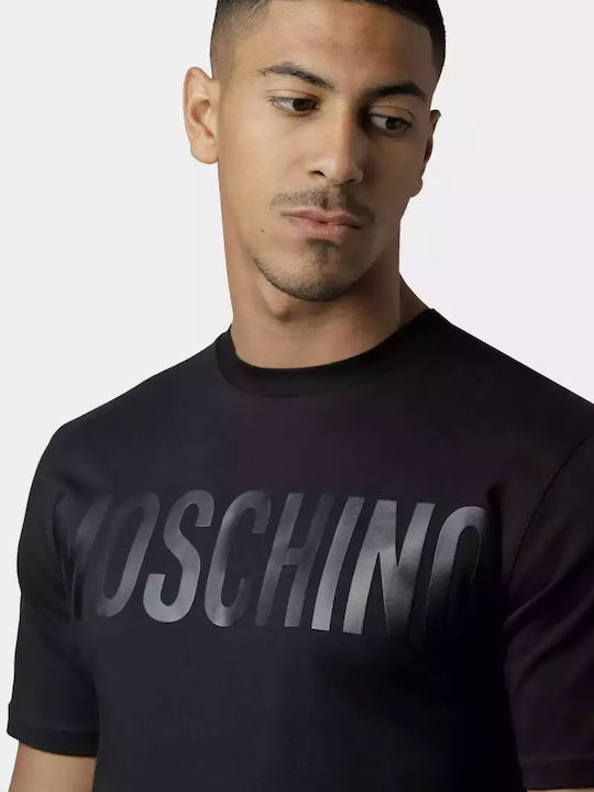 Moschino Tricou pentru bărbați cu mâneci scurte Negru