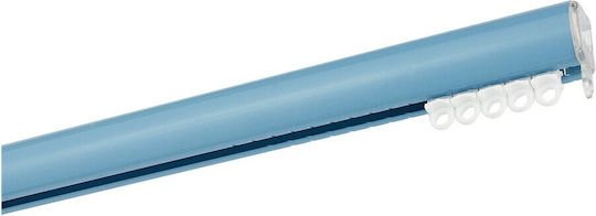 Zogometal Metallisch Vorhangstange Color More Mat Collection Doppel mit Schiene Φ25mm 240cm Hellblau