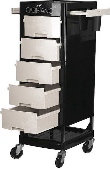 Gabbiano Hair Salon Maintenance Cart with 5 Drawers 30x37x92cm