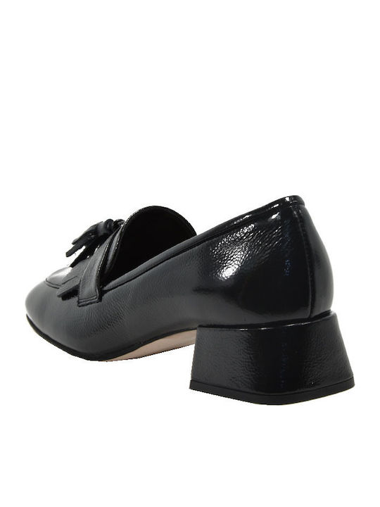 Leather Black Heels