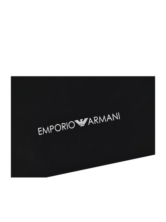 Emporio Armani pentru Femei Bluză din Bumbac Mânecă lungă Neagră