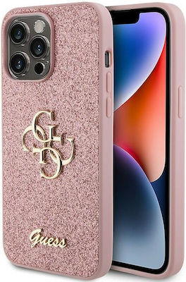 Guess Fixed Glitter 4g Metallic Back Cover Pink (iPhone 15 ProiPhone 15 Pro)