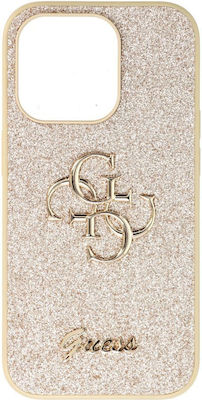 Guess Plastic Back Cover Durable Gold (iPhone 14 Pro)