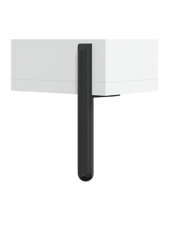 Schrank Boden Weiß 34.5x34x180cm