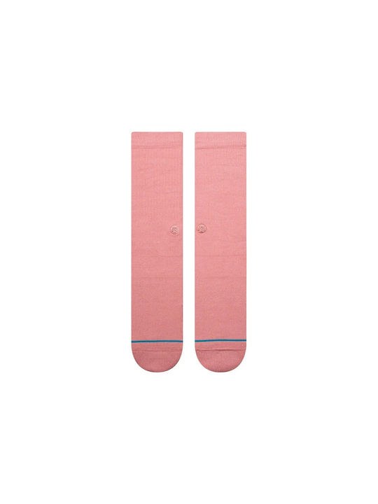 Stance Icon Athletic Socks Pink 1 Pair