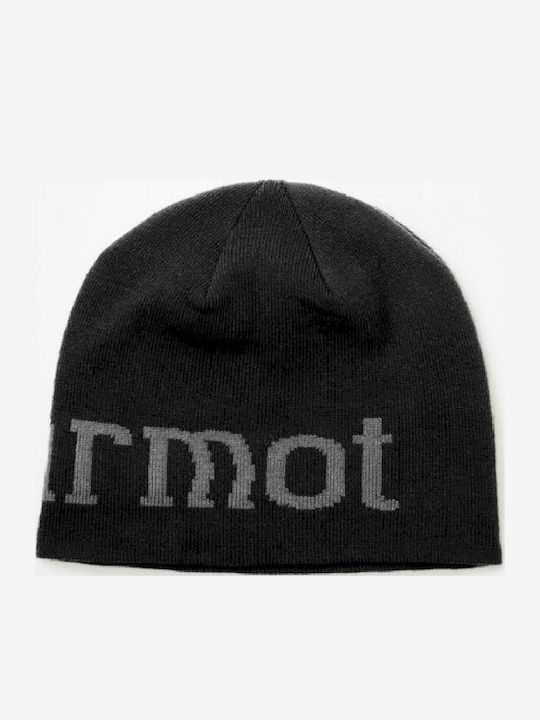 Beanie Unisex Σκούφος Πλεκτός σε Μαύρο χρώμα