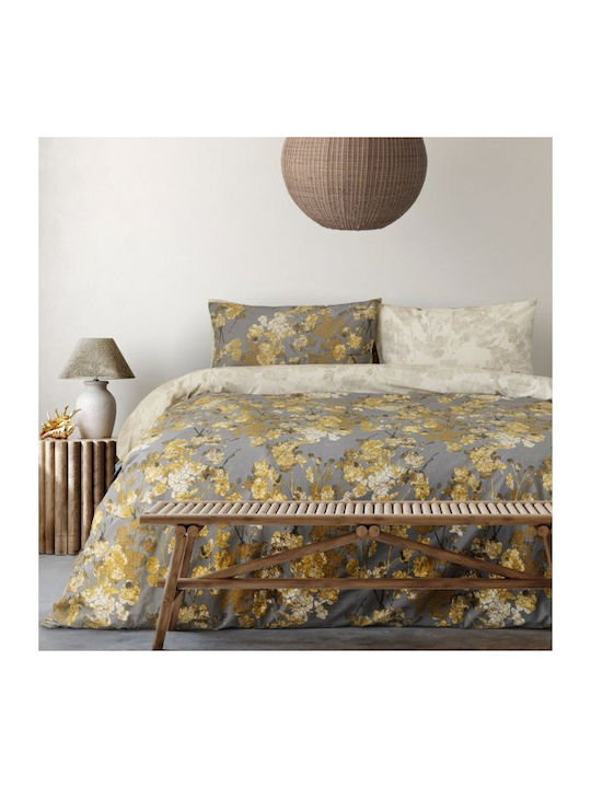 Kocoon Duvet Cover Set Cotton Single with Pillowcase 165x245 Gold