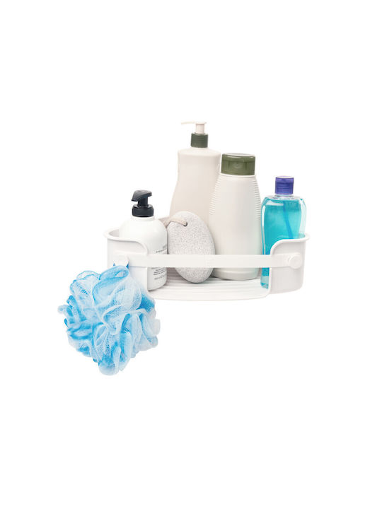 Umbra Corner Wall Mounted Bathroom Shelf Plastic 30x19x8.6cm White