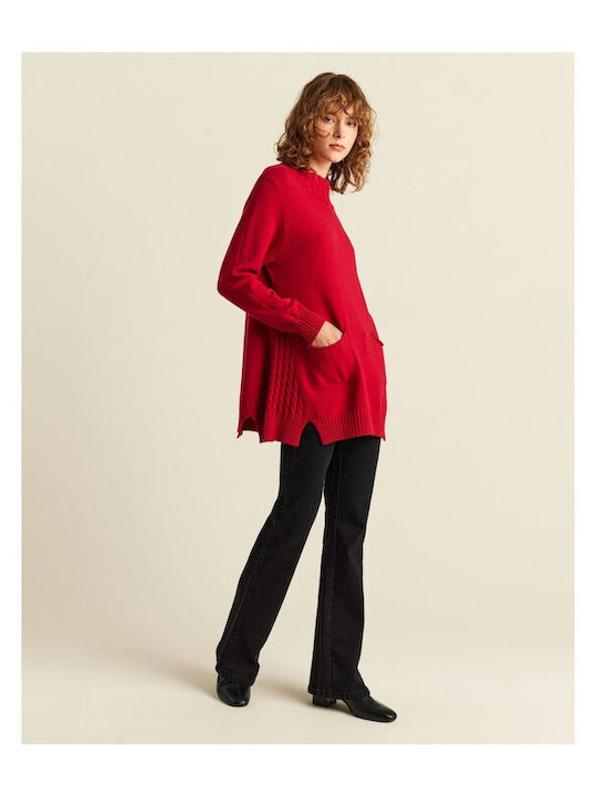 Forel Women's Long Sleeve Sweater Red