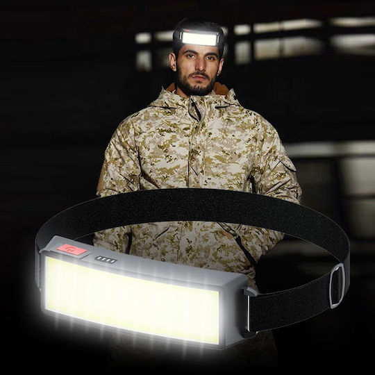 Ideahellas Επαναφορτιζόμενος Φακός Κεφαλής LED IP64 με Μέγιστη Φωτεινότητα 1600lm 2τμχ