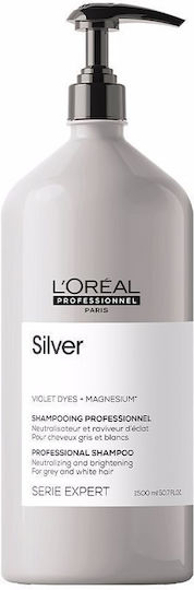 L'Oréal Professionnel Serie Expert Silver Violet Dyes + Magnesium Σαμπουάν για Διατήρηση Χρώματος για Βαμμένα Μαλλιά 1500ml