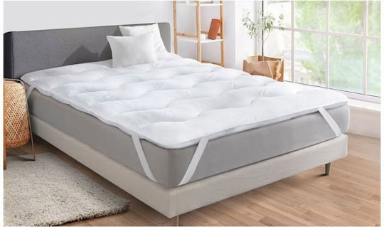 Mattress Topper Single Foam with Elastic Straps 90x200x5cm