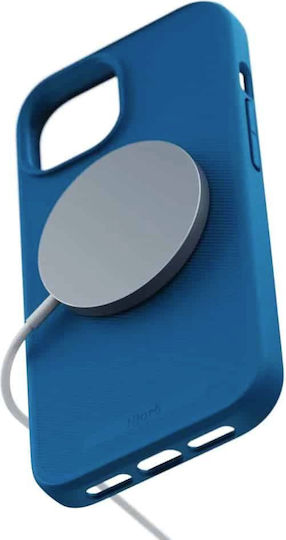 Njord Umschlag Rückseite Kunststoff 2mm Blau (iPhone 15)