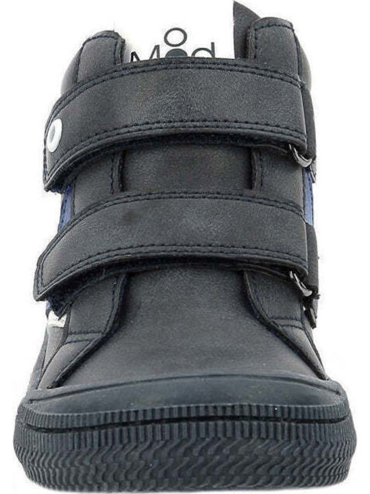 Tifun Anatomical Leather Kids Boots with Velcro Gray
