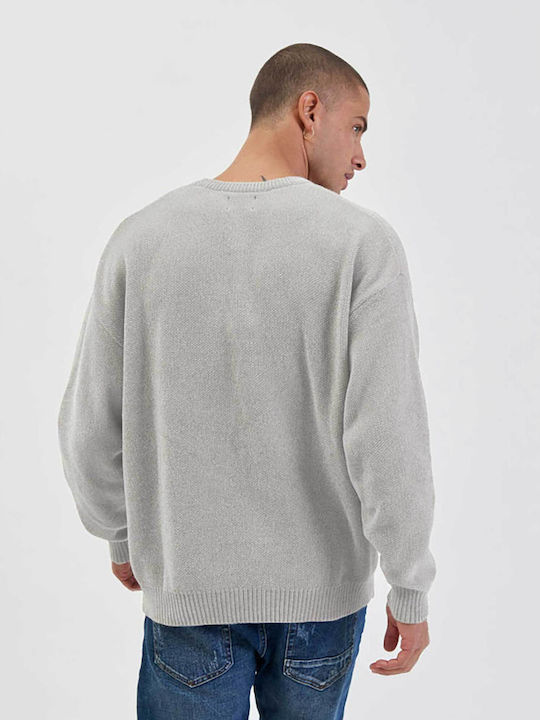 Gianni Lupo Herren Langarm-Pullover Gray