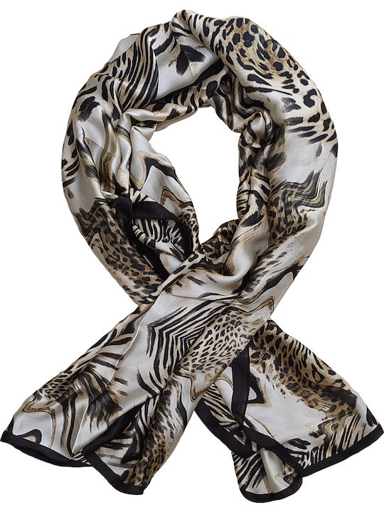 Gift-Me Women's Silk Scarf Beige
