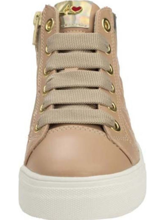 Kids Boots with Laces Beige
