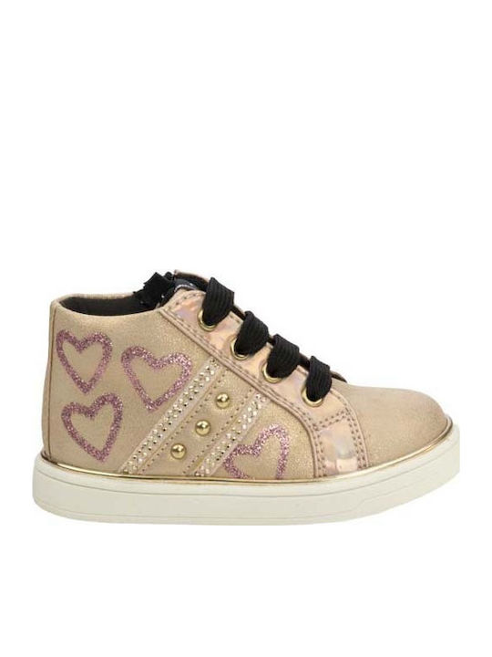Kids Boots with Laces Pink