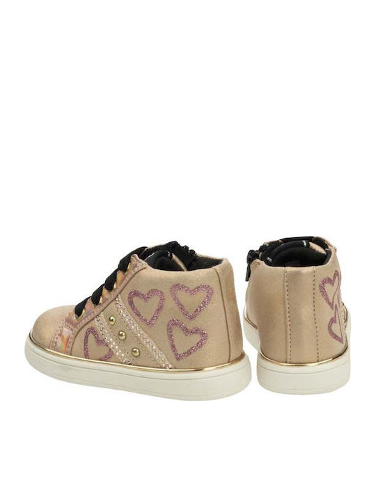 Kids Boots with Laces Pink