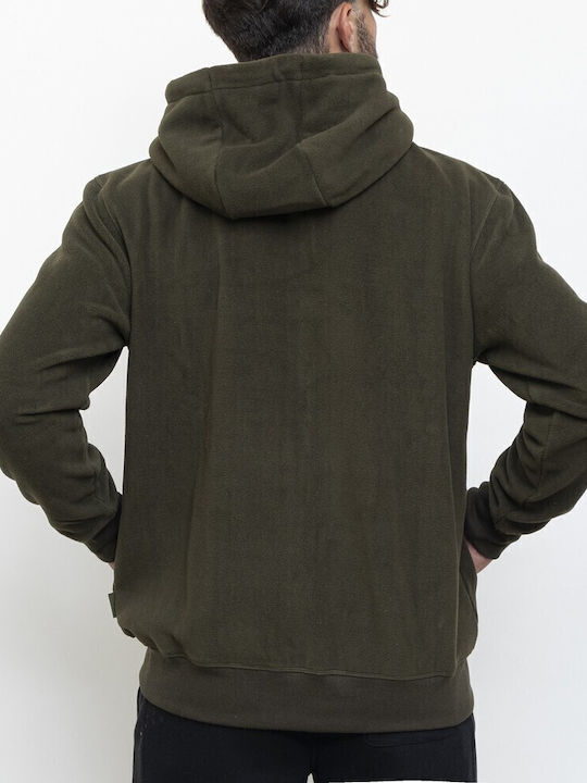 Cardigan With Khaki Hood