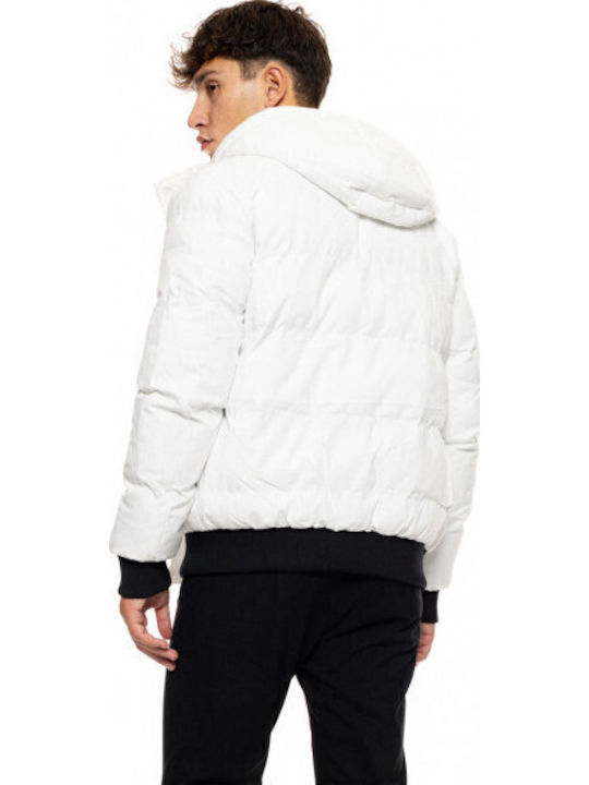 Jachetă de Iarnă Puffer Alb