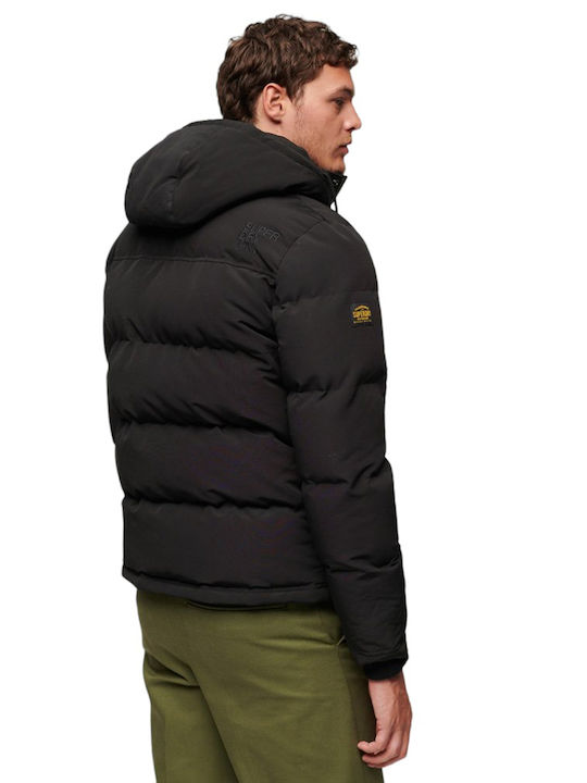 Everest Scurt Geacă Puffer Neagră De Iarnă