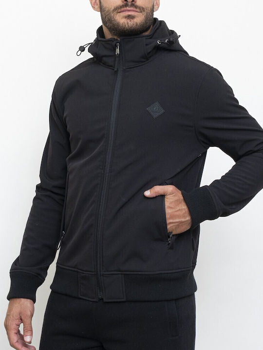 Winter Jacket Softshell Waterproof and Windproof Black