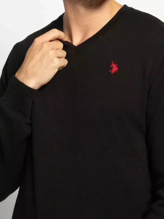 U.S. Polo Assn. Men's Long Sleeve V Neck Blouse Black 5216451894-199