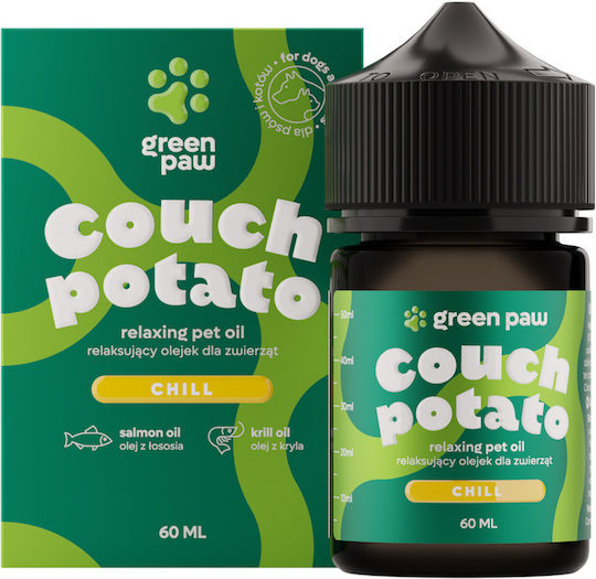Green Paw Έλαιο Κάνναβης Σκύλου 60ml για Διαχείριση Άγχους & Στρες