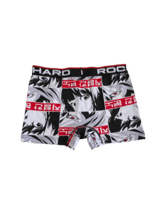 Kal-tsa Herren Boxershorts Weiß mit Mustern 1Packung