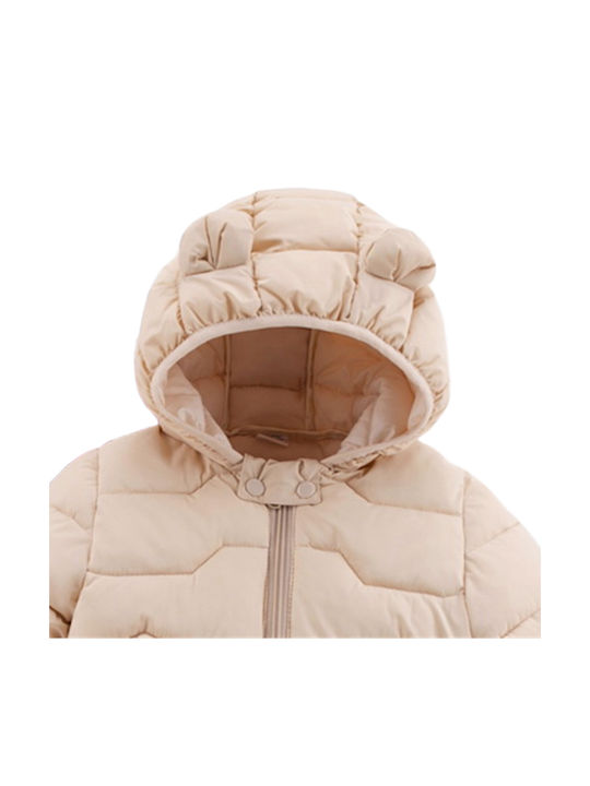 TakTakBaby Kids Casual Jacket with Hood Beige