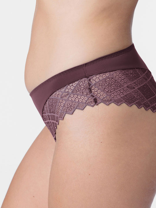 Femei Slip 2Pack cu Dantelă Roșii
