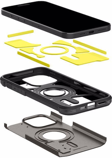 Spigen Tough Armor (MagFit) Back Cover Plastic 1.2mm Gunmetal (iPhone 15 Pro Max)
