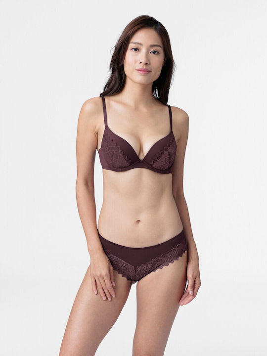 Kelsea Многоцветен Сутиен за Дълбоко Деколте 2Pack