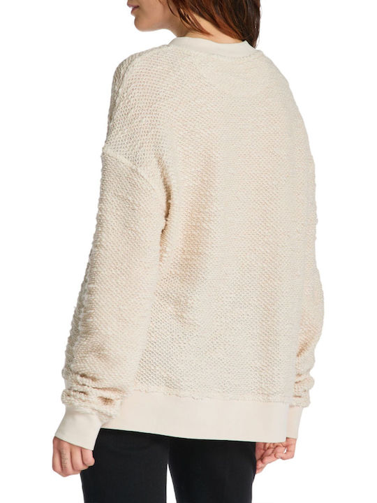 Gant C-neck Sweat Γυναικείο Φούτερ Μπεζ