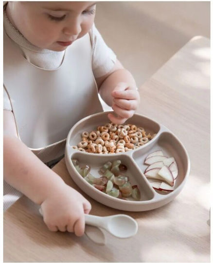 Minene Baby Food Plate made of Silicone Green