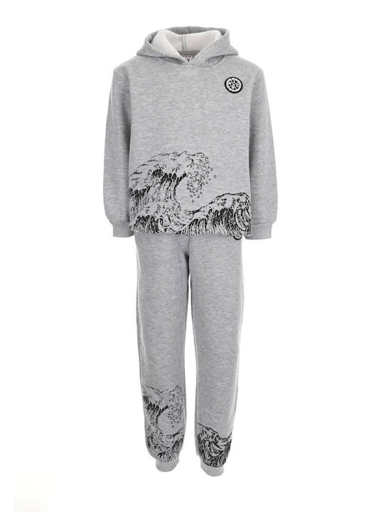 New College Kids Set with Pants Winter 3pcs Gray