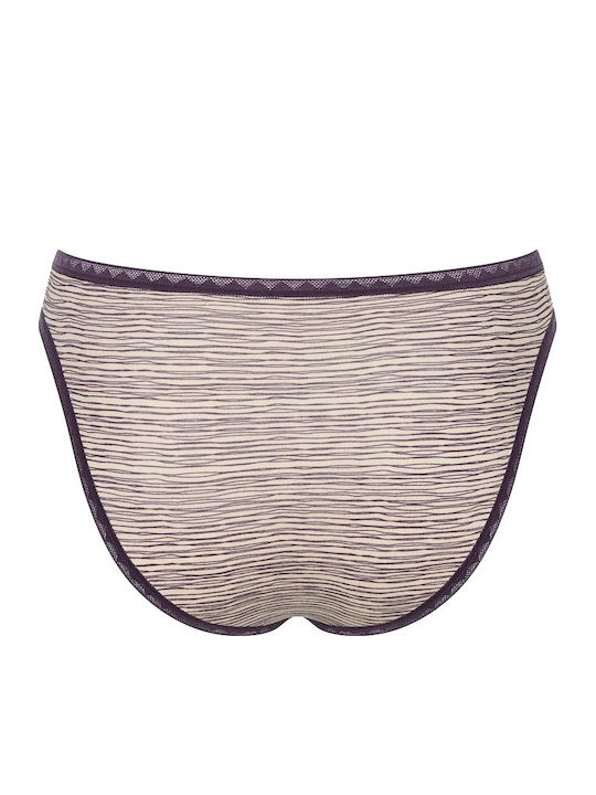 Go H Tai Βαμβακερά Дамско Слип 2Pack Purple/Embryme