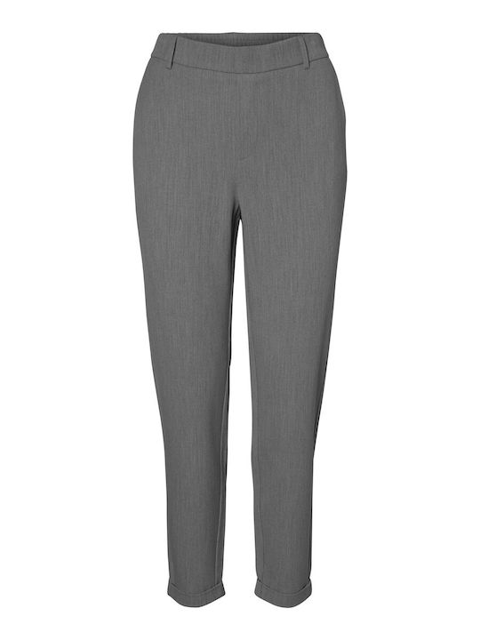Women's Fabric Trousers Grey Pinstripe