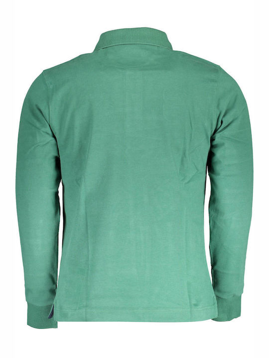 La Martina Men's Long Sleeve Blouse Polo Green