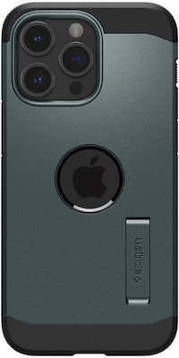 Spigen Tough Armor Plastic Back Cover Durable Abyss Green (iPhone 15 Pro)