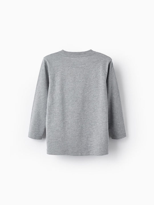 Zippy Kids Blouse Long Sleeve Gray