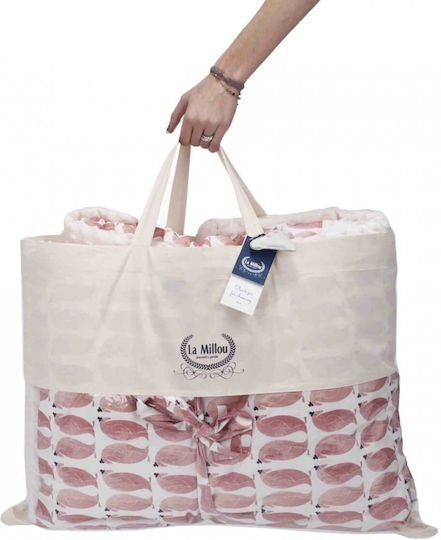 La Millou Velvet Blanket Royal Arrows White 140x200cm