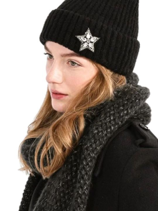 Knitted Beanie Cap Black