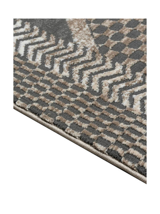 Madi Lozenge Rug Rectangular Grey