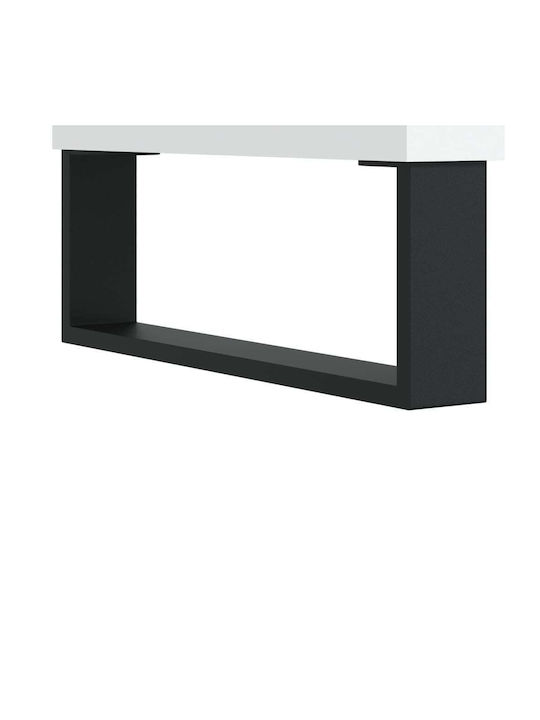 Bibliotecă Albă 69.5x34x180 cm