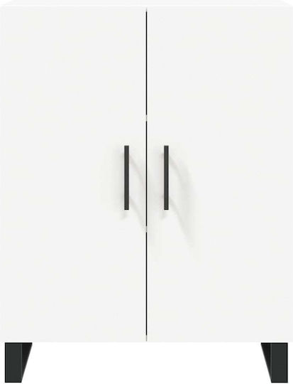 Bibliotecă Albă 69.5x34x180 cm