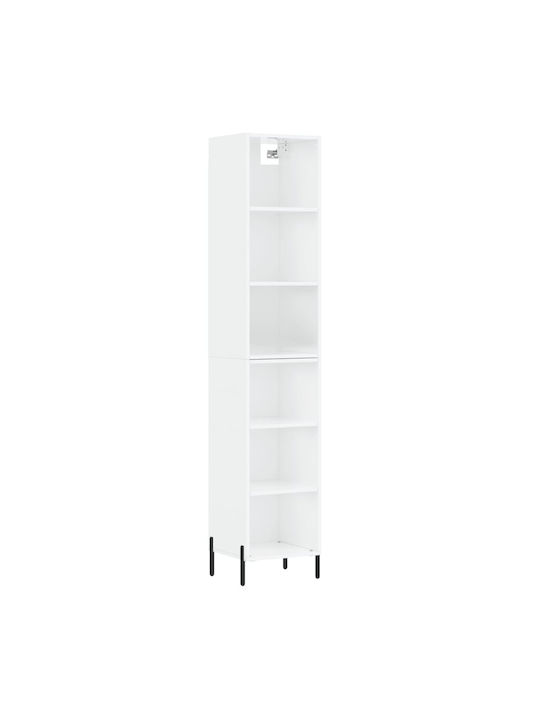 Shelving Unit Floor White 34.5x32.5x180cm